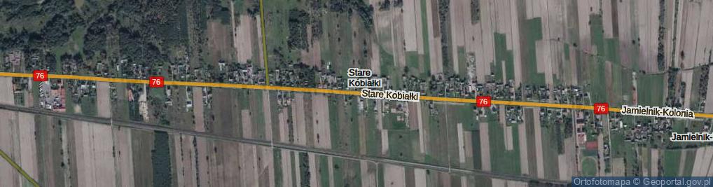 Zdjęcie satelitarne Stare Kobiałki ul.